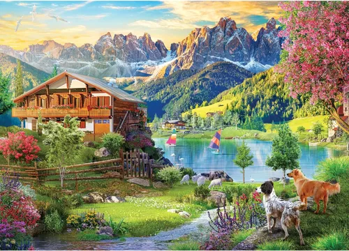 Vista 6 de Anatolian Puzzle - Blooming Paris, rompecabezas de 3000 piezas #4919, multicolor