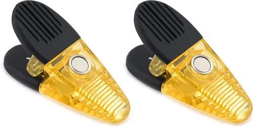Vista 6 de MASTER MAGNETICS - 2 pinzas grandes con mango de caucho, Amarillo, 2