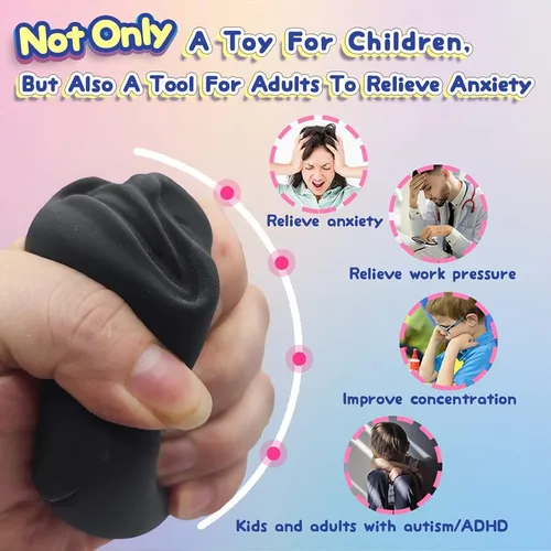 Vista 5 de Juguete sensorial antiestrés para aliviar el estrés y la ansiedad para adultos, adolescentes y niños, regalo divertido para cumpleaños, Navidad