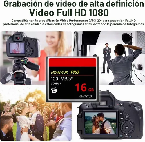 Vista 9 de Tarjeta de memoria original de alta velocidad de la cámara CF de 32 GB UDMA