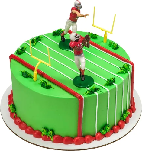 Vista 3 de Decoración de pasteles DecoSet con touchdown de fútbol americano