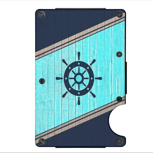 Vista 6 de MIKENCO Navy - Us Naval Husband Wallet Husband Dad Wallet Son Gift Fathers Day - Men Wallet Dad Birthday Gift, Valentine Gift For Husband, Front