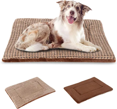 Vista 37 de BVAGSS Almohadilla Reversible para Jaula de Perro, Colchoneta de Cama para Mascotas de Espuma Viscoelástica, Colchón Suave y Cálido Lavable a