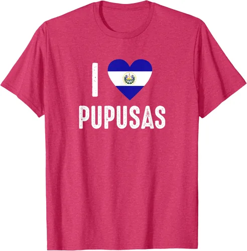 Vista 24 de Camiseta I Love Pupusa from El Salvador