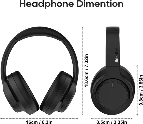 Vista 15 de Srhythm NiceComfort 15 (2nd Gen) Hybrid Noise Cancelling Wireless Headphones,Bluetooth 6.0,with Low Latency,Spatial Audio,ENC,120Hrs