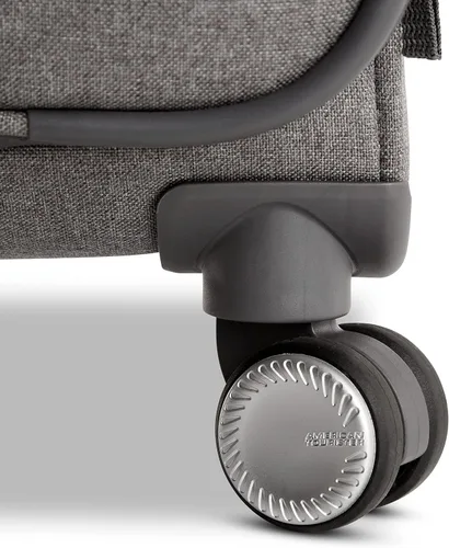 Vista 4 de AMERICAN TOURISTER Whim Softside - Maleta expandible con ruedas giratorias, Gris (Dove Grey), Juego de 2 piezas (maleta de manomediana), Whim