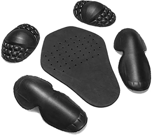 Vista 2 de Protectores de armadura de chaqueta de motocicleta Insertar hombro codo rodilla espalda almohadilla de impacto