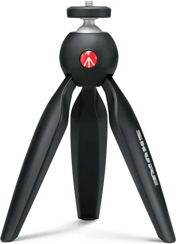 Vista 11 de Kit de video Shure MV88+ - Micrófono condensador estéreo digital para Apple y Android, con trípode Manfrotto PIXI, pinza para teléfono, montaje