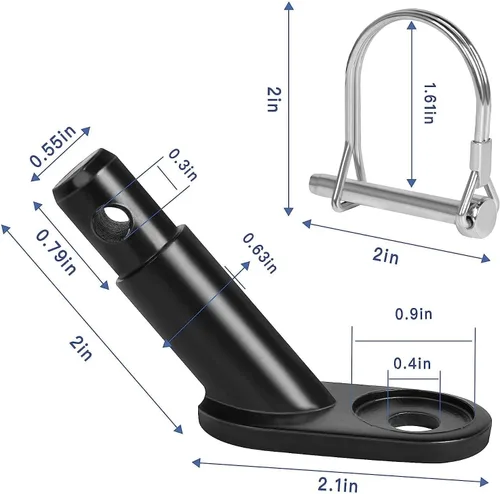 Vista 2 de Bike Trailer Hitch Connector Coupler Bicycle Adapter