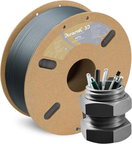 Vista 17 de DURAMIC 3D PETG Filamento 1.75mm Azul Ejército, Filamento de Impresión 3D Carrete de 1kg (2.2lbs), Filamento Azul Ejército 1.75mm Precisión