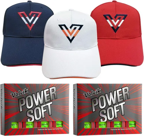 Vista 16 de Volvik Power Soft Explosive Ball Speed Golf Balls Set de regalo