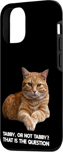 Vista 2 de iPhone 15 Naranja Tabby Cat Funny Meme Animal Lovers Estuche de regalo