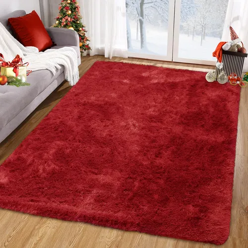 Vista 29 de CAROMIO Alfombra Corredor Esponjosa para Dormitorio Sala de Estar 2x6 Pies, Alfombras de Área Shag Alfombra de Felpa Suave Gruesa Larga de Piel Tie