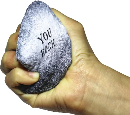 Vista 5 de You Rock - Bola de estrés para novia, marido, esposa, alivio del estrés motivacional para mejor amigo, día de San Valentín