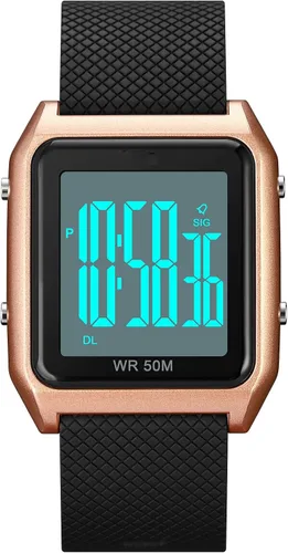Vista 3 de TOOCAT Sport Watch, Fashion LED Digital Watch Outdoor 30M Waterproof Rubber Bands Wristwatch for Men Women Teens Students