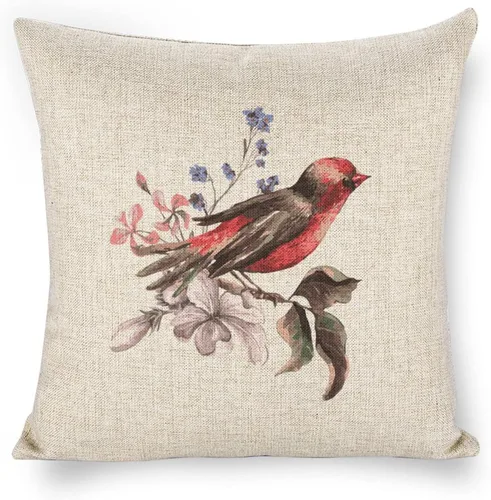 Vista 9 de Golddfinch - Funda de almohada de lino de 18 x 18 pulgadas, funda de cojín decorativa de doble cara para sofá, cama, silla y automóvil