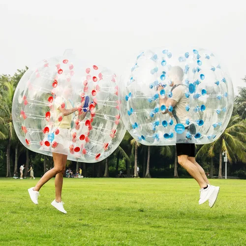 Vista 2 de Balones burbuja de fútbol inflables para adolescentes/adultos, bola de Zorb para el cuerpo de 1,2 m/1,5 m de diámetro, 1 paquete