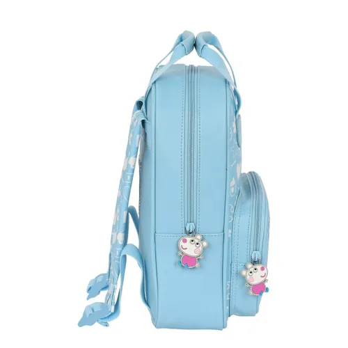 Vista 4 de Mochila Infantil Peppa Pig Baby Azul claro (20 x 28 x 8 cm)