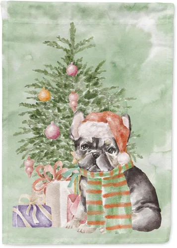 Vista 10 de Caroline's Treasures CK8213GF Bulldog Inglés #2 Regalos de Navidad y árbol de jardín Bandera de buzón Bandera decorativa para patio exterior, patio
