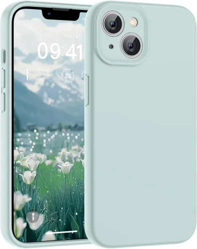 Vista 139 de SUPFINE - Funda diseñada para iPhone 12, silicona líquida premium con [forro de microfibra suave antiarañazos][protección de cámara mejorada], funda