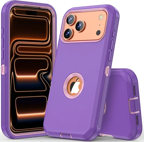 Vista 17 de COOYA Funda para iPhone Air de Protección Completa del Cuerpo contra Caídas, Funda Resistente a Prueba de Golpes de 3 Capas, Híbrida de Servicio