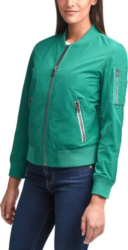 Vista 4 de Levi's Poly Bomber - Chaqueta para mujer con bolsillos con cremallera de contraste