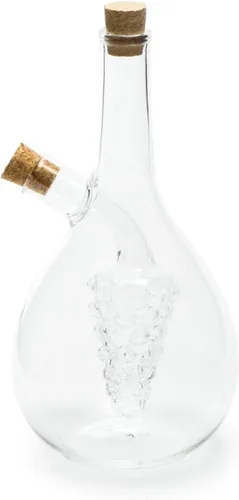 Vista 4 de Fox Run 7053 Run Bubble Design - Botella de aceite y vinagre, burbujas, transparente