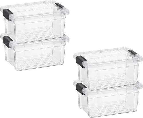 Vista 89 de Superio Mini contenedor de almacenamiento de plástico para crayón, suministros de arte y estuche de costura, organizador pequeño apilable