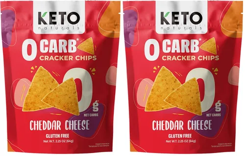 Vista 8 de Keto crackers cero carbohidratos sin azúcar (queso cheddar) deliciosas galletas bajas en carbohidratos sin gluten, saludables para adultos y niños