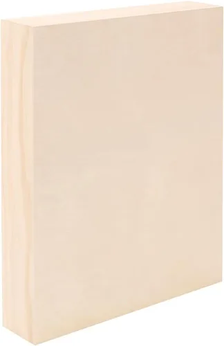 Vista 7 de Da Vinci Pro - Panel de madera de abedul de 1-5/8 pulgadas de profundidad, 4 x 8 pulgadas, paquete de 6 unidades, textura fina, resistente a
