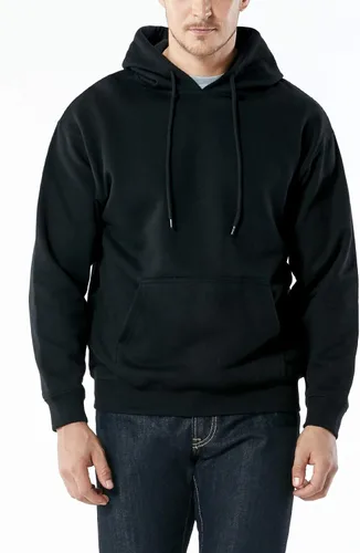 Vista 5 de TSLA - Sudadera con capucha deportiva de alto rendimiento de vellón para hombre, mezcla de algodón