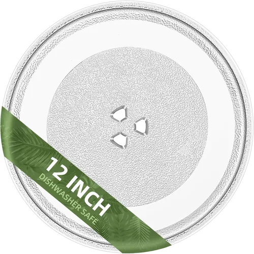 Vista 23 de Plato giratorio para microondas de 10.5 pulgadas compatible con Emerson 252100500497, placa de vidrio de repuesto para microondas de 10 1/2 pulgadas