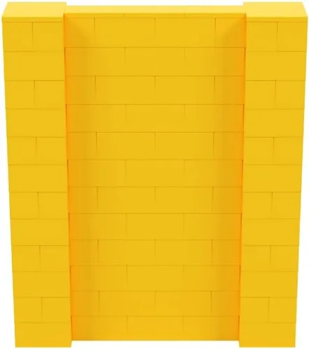 Vista 231 de EverBlock Kit de pared de 5 x 4 pies Bloques de construcción modulares Sistema de pared para edificios, pantallas y estructuras Divisor
