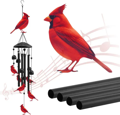 Vista 10 de Campanillas de Viento de Mariposa para Exteriores, Campanillas de Metal Negro al Aire Libre, Regalos de Mariposas para Mujeres/Hombres, Decoración