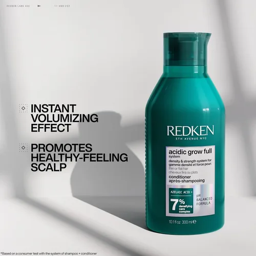 Vista 5 de Redken Acidic Grow Full System - Acondicionador ligero para cabello de aspecto más grueso y cuero cabelludo hidratado, con ácido azelaico