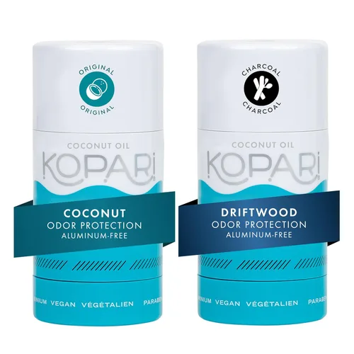 Vista 15 de Kopari Desodorante de coco sin aluminio, no tóxico y limpio a base de plantas, sin aluminio, parabenos o bicarbonato de sodio, protección de larga