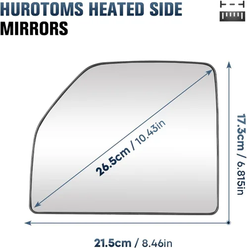 Vista 2 de Espejo calefactable para el lado izquierdo y del pasajero del conductor para Ford F150 Truck 2015-2020 para Ford F250 F350 Super Duty F450 F550