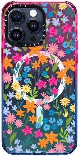 Vista 39 de CASETiFY Funda para iPhone 15 Pro Max, compatible con MagSafe Protección contra caídas de grado militar 4x de 8.2 pies Cheetah Paradise Pink