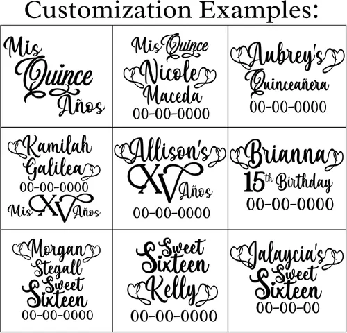 Vista 8 de Almohada para zapatos de quinceañera, azul, hecha a mano y personalizada para ti.