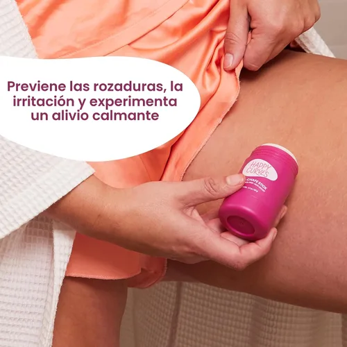 Vista 2 de HAPPY CURVES Barra antirozaduras – Protección contra rozaduras y fricción para mujeres, ideal para muslos, axilas y más – Protector de roce