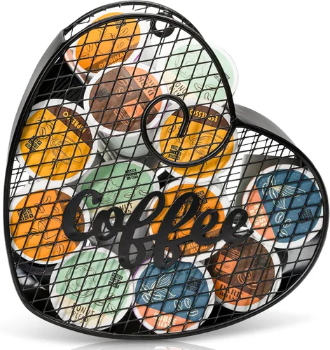 Vista 14 de Made Easy Kit Organizador de cestas de cápsulas de café, decoración útil, compatible con cápsulas Keurig K-Cup, decoración funcional de barra
