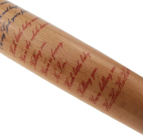 Vista 4 de Udekit Bate de béisbol de madera para mujeres y hombres accesorios de disfraz de fiesta de cosplay