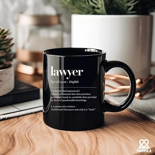 Vista 7 de Taza con definición de abogado, regalos de abogado, estudiantes de derecho, regalos de graduación para nuevos abogados, vasos de cerámica, 11 onzas
