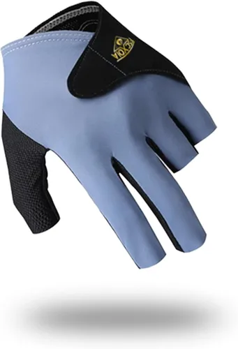 Vista 8 de Guantes de billar transpirables, secado rápido, transpirables, mano izquierda, 5 dedos, doble costura duradera, ajuste envolvente ajustable, guantes