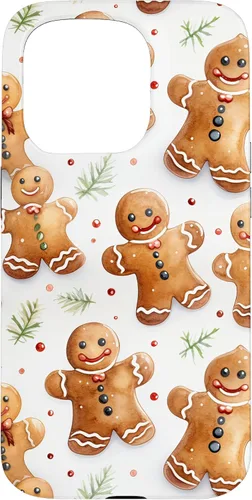 Vista 14 de Christmas Gingerbread Man Pattern for Girls Cute Xmas Baking Case for iPhone 17