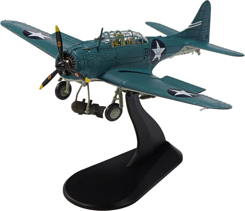 Vista 14 de B-17 Flying Fortress - Aviones fundidos a presión a escala 1/144, modelo de avión de metal pesado para coleccionista, entusiasta de la aviación