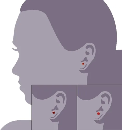 Vista 27 de JewelrieShop - Juego de aretes de tuerca de acero inoxidable con circonitas cúbicas y perlas de imitación, 3 pares de 0.236 in
