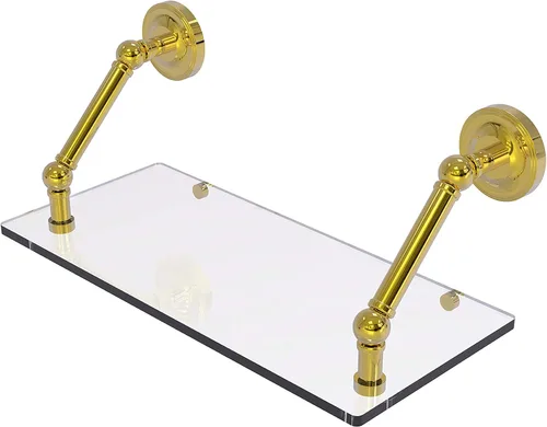 Vista 14 de Allied Brass PR-1/22-ORB Pr - Estante de vidrio con bordes biselados de 1 pulgada, 22 pulgadas, bronce aceitado