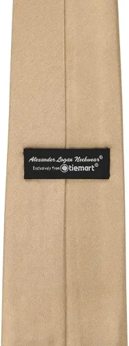 Vista 210 de tiemart Corbata de color sólido para hombre Longitud estándar