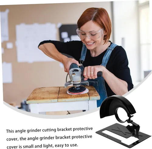 Vista 6 de TEHAUX Soporte de corte para amoladora angular, cubierta protectora, accesorio de herramienta ligera de alta resistencia para molienda segura, 4.52